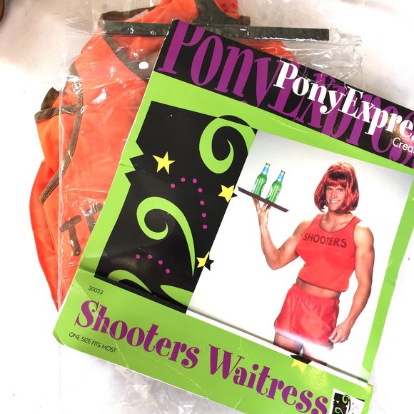 Y2K Shooters (Hooters) Waitress Pony Express Discontinued NWT Vintage - Picture 11 of 14